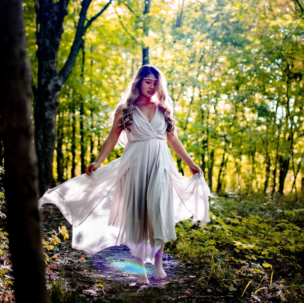 Lilac purple dress